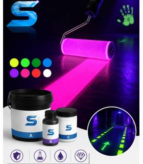 Unsichtbare fluoreszierende Epoxidfarbe für Schwarzlicht UV2329