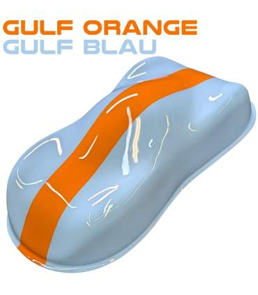 GULFORANGE und GULFBLAU Farbe