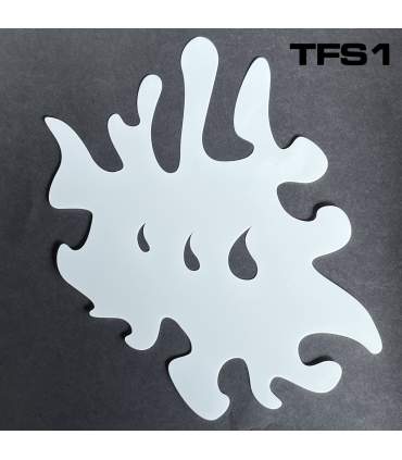 Airbrush farbe - Schablone Stardust für Flammen "True Fire"