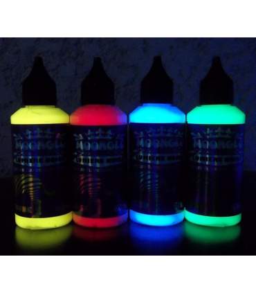 4 Farben für Blacklight Set standard