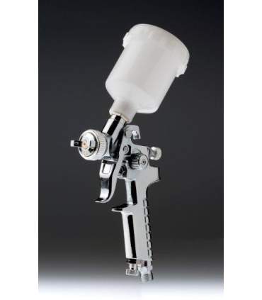 Minipistole und Pistole HVLP 0.8 mm aus Chrom