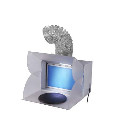 Minispritzkabine mit drehende Platte