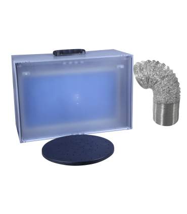 Minispritzkabine mit drehende Platte