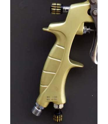 Mini Pistole - SAT HVLP Premium Gold 0.8mm + KIT 1.0mm
