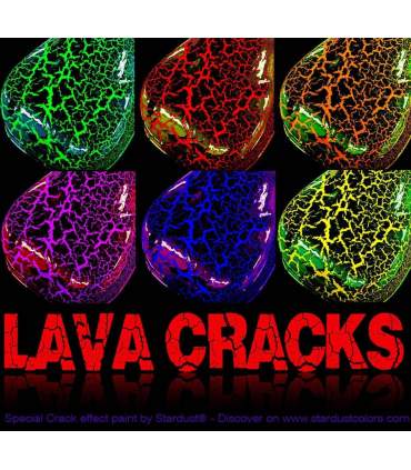 Risseffekt Lack LAVA CRACKS