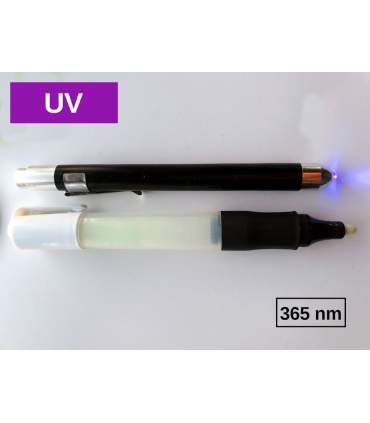 Fluoreszierenden unsichtbaren ultraviolett Leuchtstift
