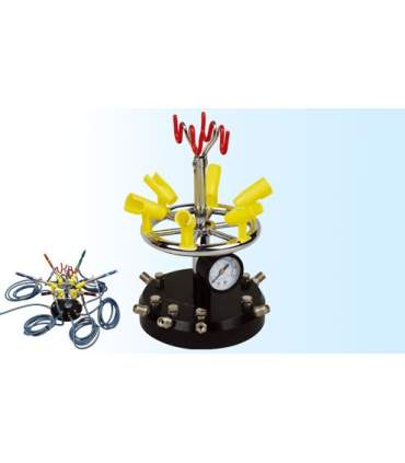 Multistütze für Airbrush-Pistole mit einstellbarer Druckluftversorgung