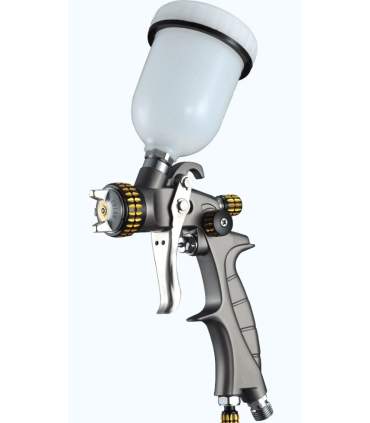 Mini Pistole - SAT HVLP Premium Gold 0.8mm + KIT 1.0mm