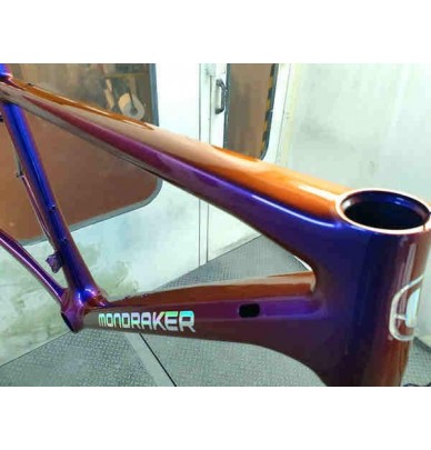 fahrrad effekt lack tannengrün mit glitzer