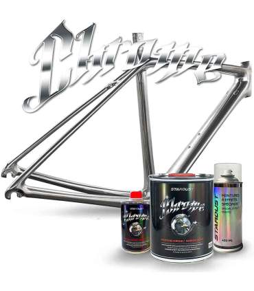 Chrom-Effektlack für Fahrräder – Komplettes Kit -  Farbauswahl