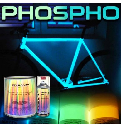 Komplettes Kit von phosphoreszierenden Farben für Fahrräder