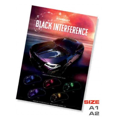 Black interference poster