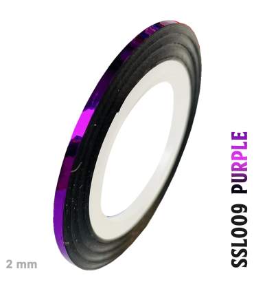 verchromte und holographische selbstklebende Bänder als Rolle von 2mm x 20 m erhältlich