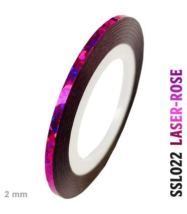 verchromte und holographische selbstklebende Bänder als Rolle von 2mm x 20 m erhältlich