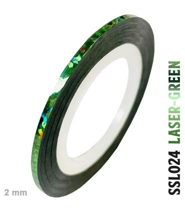 verchromte und holographische selbstklebende Bänder als Rolle von 2mm x 20 m erhältlich