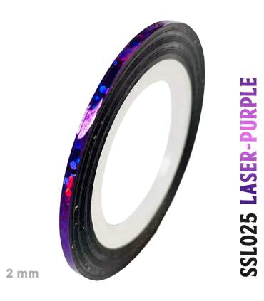 verchromte und holographische selbstklebende Bänder als Rolle von 2mm x 20 m erhältlich