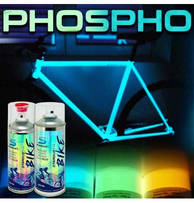 phosphoreszierende Fahrradsprayfarbe - 2 Farbtöne Stardust Bike.