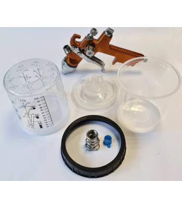 Kit  mit 50 Einwegbechern für Spritzpistolen in 200ml oder 600ml