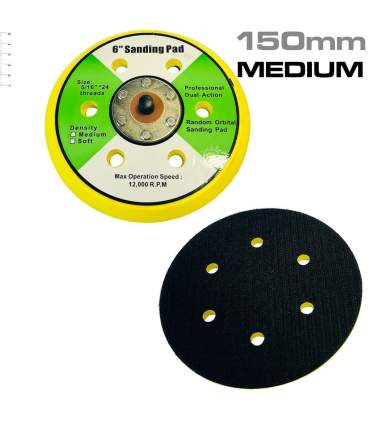 Selbstklemmender Mini- Schleifteller  mit Klettverschluss  als 50 et 75 mm erhältlich