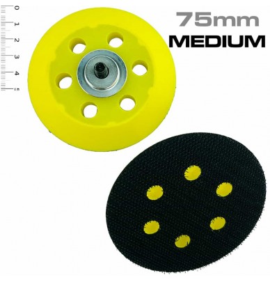 Selbstklemmender Mini- Schleifteller mit Klettverschluss als 50 et 75 mm erhältlich