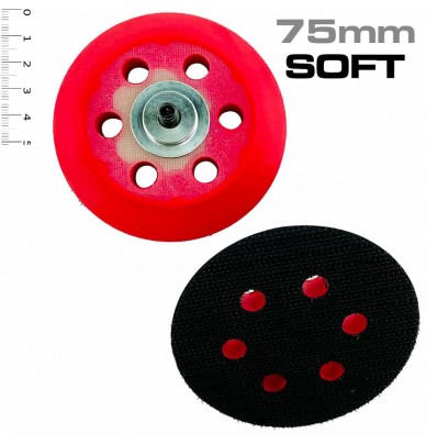 Selbstklemmender Mini- Schleifteller mit Klettverschluss als 50 et 75 mm erhältlich