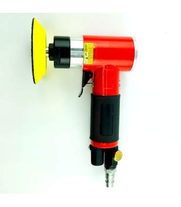 Mini-Druckluftpolierer 75 mm mit Teller und Schaumstoff