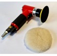Mini-Druckluftpolierer 75 mm mit Teller und Schaumstoff