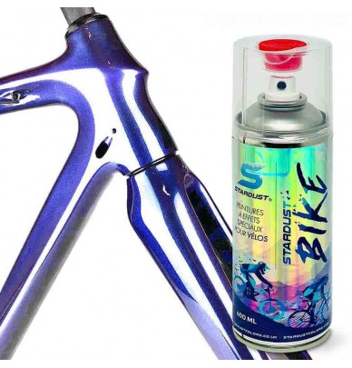 Der von Stardust Bike hergestellte hochglänzende Klarlack aus Spraydose : matt und mit hoher Beständigkeit