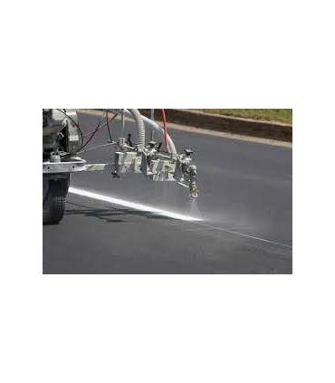 Weißer oder farbiger Lack für Verkehrszeichen.