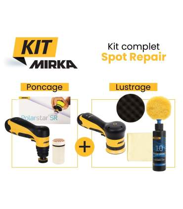 Kit Spot Repair - Neuer akkubetriebener Mirka Prozess zum Schleifen und Polieren.