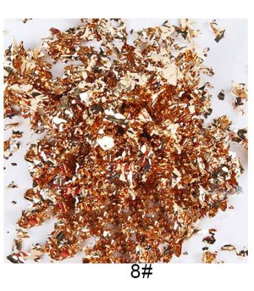 Metallisierte Flockenfolie - 10 Farben x 5 Gramm.