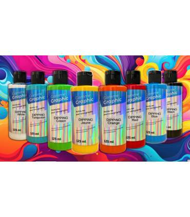 Graphic Dippingfarben - 8 Wassertranferdruck-Farben