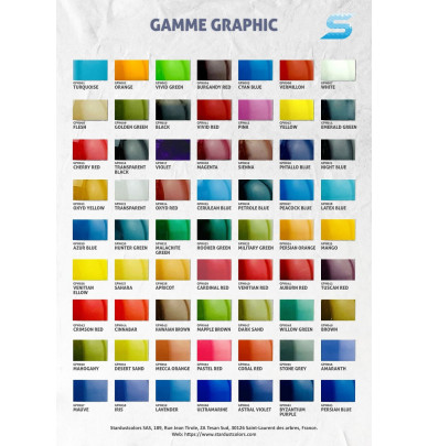 Lackierung aus Spraydose für Fahrrad - 63 Farben der Serie Graphic im 400ml-Format erhältlich