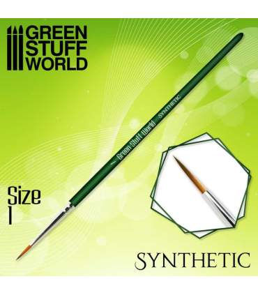 Synthetischer Pinsel für Modelliermalerei und 3D-Druck GREEN SERIES-Reihe