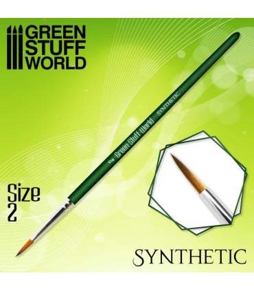 Synthetischer Pinsel für Modelliermalerei und 3D-Druck GREEN SERIES-Reihe