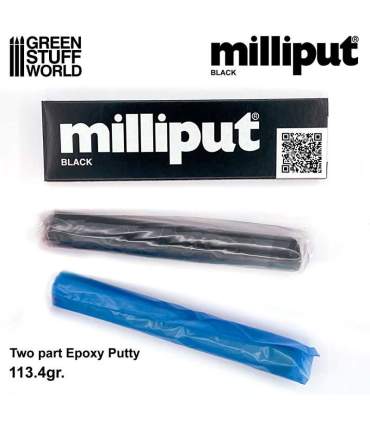 Milliput Standard Gelb, Grau oder Schwarz