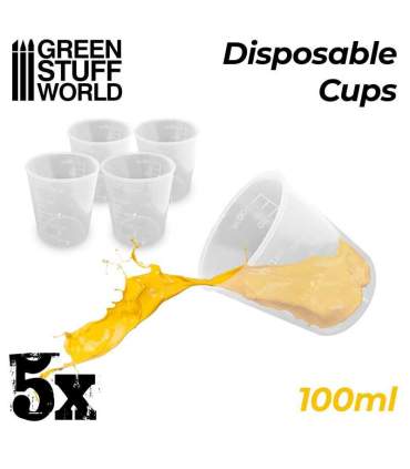 Einweg-Messbecher 100 ml – 5 Stück