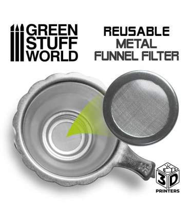 Wiederverwendbarer Trichter mit Metallfilter