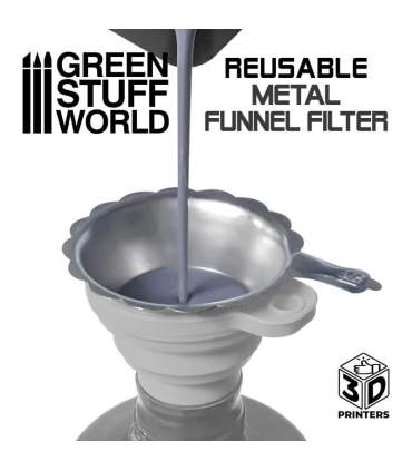 Wiederverwendbarer Trichter mit Metallfilter