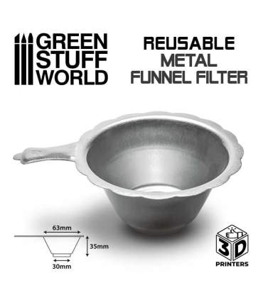 Wiederverwendbarer Trichter mit Metallfilter