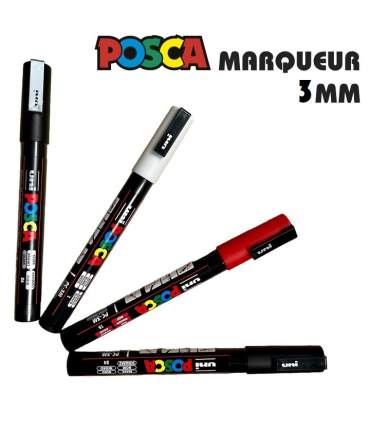 POSCA-Farbmarker – feine Spitze 1,2 mm in 4 Farben