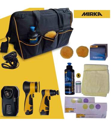 Kit Spot Repair - Neuer akkubetriebener Mirka Prozess zum Schleifen und Polieren.