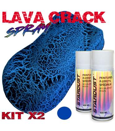 Crackle-Effekt-Lackierung im 2er-Set mit 400ml LavaCrack-Spraydosen