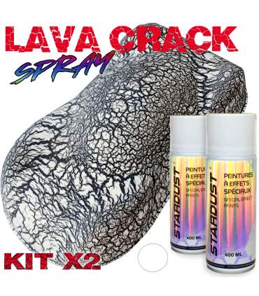 Crackling-Sprühlack - Lava Crack®-Effekt Kit 2 Produkte