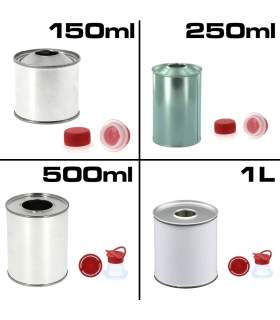 Metallzylinderdose für Farben 150 ml-250 ml-500 ml-1 l