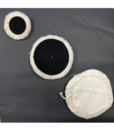Polierhaube aus echter Wolle – 3 Durchmesser