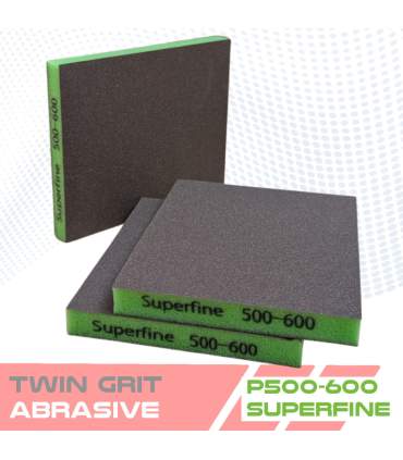 Doppelseitiger Schleifschwamm für Karosserielacke – TWIN GRIT P120 bis P1500