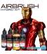 IRONMAN-Farbe in Rot und Gold – Komplettes Airbrush-Farbset