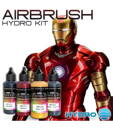 IRONMAN-Farbe in Rot und Gold – Komplettes Airbrush-Farbset