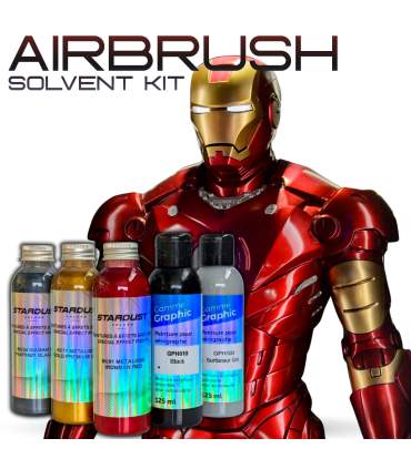 Farbset zum Bemalen von IRON MAN in Rot und Gold – Sprühdose oder Airbrush